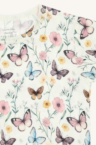 Bambus Kleid Fuia Butterfly Ivory von Hust and Claire