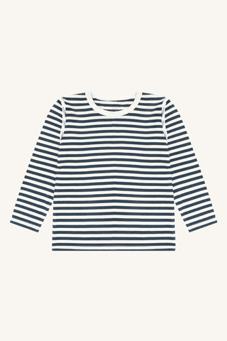 Bambus Langarm Shirt Austin Skyway Blues gestreift von Hust and Claire