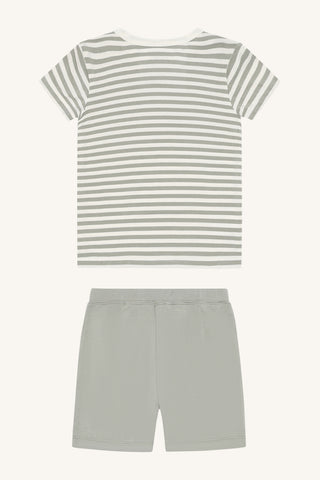 Bambus Pyjama Set Fun Forest Fog gestreift von Hust and Claire