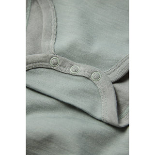 Merinowolle-Bambus Body Baloo  Uni State Green von Hust & Claire