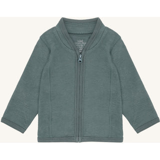 Merinowolle-Bambus Jacke Camil Balsam Green von Hust & Claire