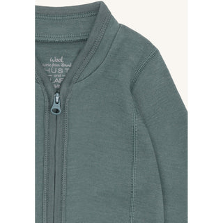 Merinowolle-Bambus Jacke Camil Balsam Green von Hust & Claire