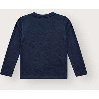 Merinowolle-Bambus Langarm-Shirt Abba Blues von Hust & Claire