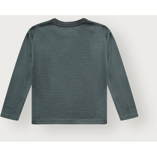 Merinowolle-Bambus Langarm-Shirt Abba Balsam Green von Hust & Claire