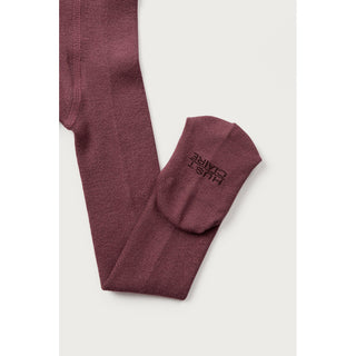 Merinowolle-Bambus Strumpfhose Foxie Old Rose von Hust and Claire