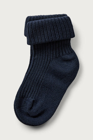 Merinowolle-Bambus Socken Flosi 2er Pack Blues von Hust and Claire