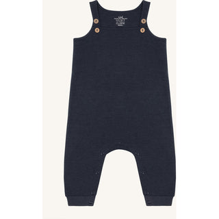 Merinowolle-Bambus Latzhose Maby Uni Blue von Hust & Claire
