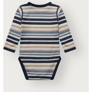 Merinowolle-Bambus Body Baloo Multi Blue von Hust & Claire