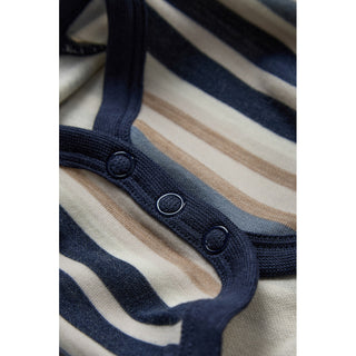 Merinowolle-Bambus Body Baloo Multi Blue von Hust & Claire