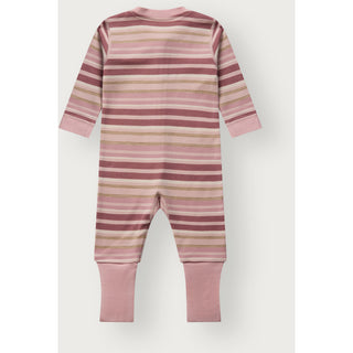 Merinowolle-Bambus Pyjama Manu Zip Multi Dusty Rose von Hust & Claire