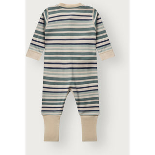 Merinowolle-Bambus Pyjama Manu Zip Multi French Oak von Hust & Claire
