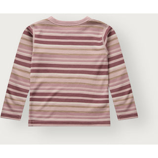 Merinowolle-Bambus Langarm-Shirt Abba Multi Dusty Rose von Hust & Claire
