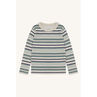 Merinowolle-Bambus Langarm-Shirt Abba Multi French Oak von Hust & Claire