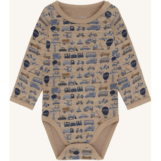 Merinowolle-Bambus Body Baloo Work Biscuit von Hust & Claire