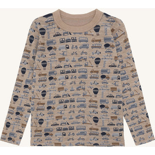 Merinowolle-Bambus Langarm-Shirt Abba Work Biscuit von Hust & Claire