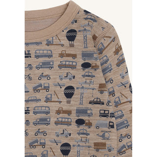 Merinowolle-Bambus Langarm-Shirt Abba Work Biscuit von Hust & Claire
