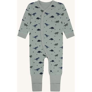 Merinowolle-Bambus Pyjama Manu Dino State Green von Hust & Claire