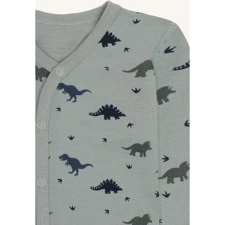 Merinowolle-Bambus Pyjama Manu Dino State Green von Hust & Claire