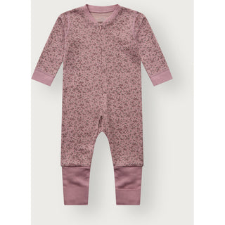 Merinowolle-Bambus Pyjama Manu Zip Tiny Heather von Hust & Claire