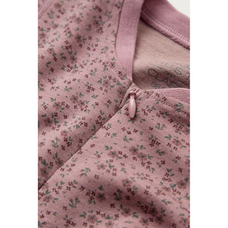 Merinowolle-Bambus Pyjama Manu Zip Tiny Heather von Hust & Claire