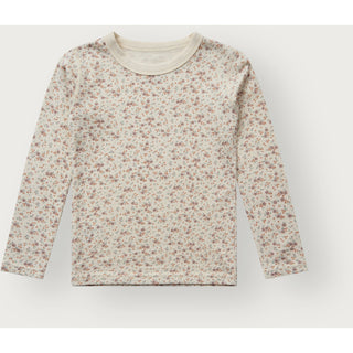 Merinowolle-Bambus Langarm-Shirt Abba Tiny Off White von Hust & Claire