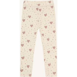 Merinowolle-Bambus Hose Laki Hearts Off White von Hust & Claire