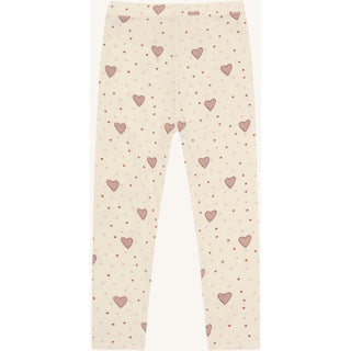 Merinowolle-Bambus Hose Laki Hearts Off White von Hust & Claire