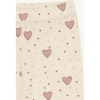 Merinowolle-Bambus Hose Laki Hearts Off White von Hust & Claire