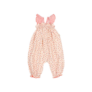 Baby Jumpsuit Coral mit Blumenmuster von Búho