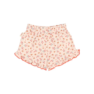 Baby kurze Hose Coral mit Blumenmuster von Búho
