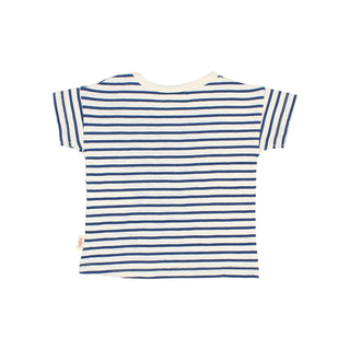Baby T-Shirt Blau gestreift Gelato von Búho