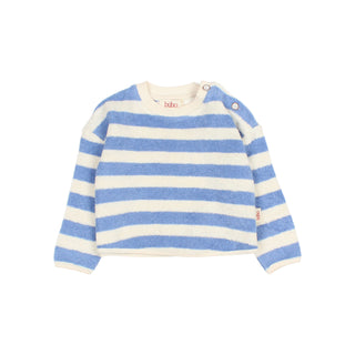Baby Pullover Terry blau gestreift Bluette von Búho