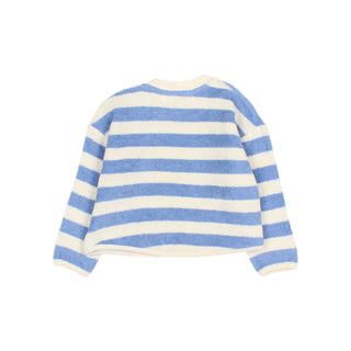 Baby Pullover Terry blau gestreift Bluette von Búho