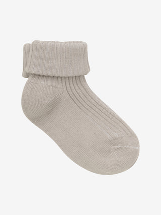 Baumwolle Babysocken 3er Pack Beige-Braun von Minymo