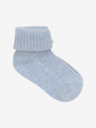 Baumwolle Babysocken 3er Pack Grau-Beige und Hellblau von Minymo