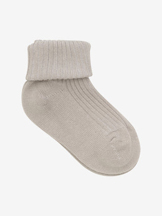 Baumwolle Babysocken 3er Pack Grau-Beige und Hellblau von Minymo