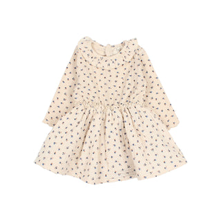 Combi Baby-Kleid Ivory mit Blumenmuster von Búho Barcelona