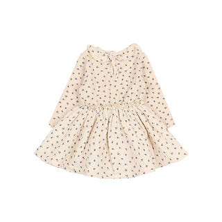 Combi Baby-Kleid Ivory mit Blumenmuster von Búho Barcelona