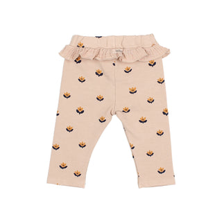 Baby-Leggings Naif Rose mit Blumenmuster von Búho Barcelona