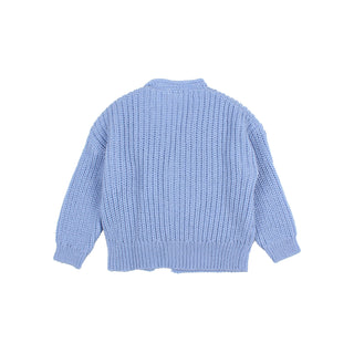 Strick Cardigan Soft Blue von Búho Barcelona