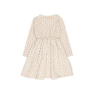 Combi Kleid Ivory mit Blumenmuster von Búho Barcelona