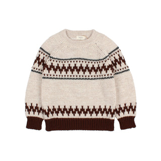 Strick Pullover Unico Folk von Búho Barcelona