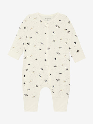 Bambus Pyjama Niagara Mist mit Weltallprint von Minymo