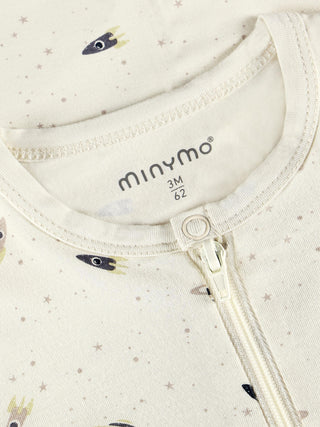 Bambus Pyjama Niagara Mist mit Weltallprint von Minymo