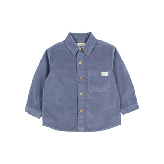 Soft Velour Hemd Artic Blue von Búho Barcelona