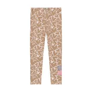 Leggings Braun mit Herzprint von Daily7Kids