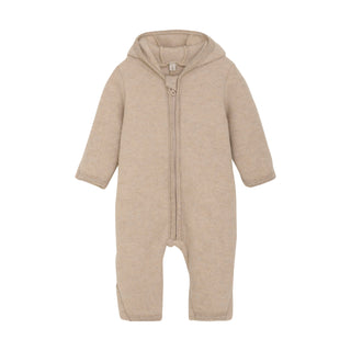 Merino Wollfleece Overall Camel Melange von Huttelihut