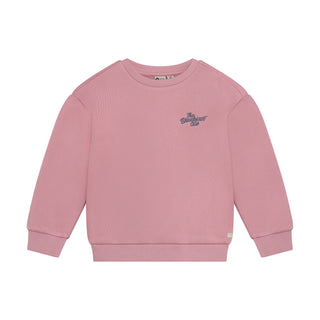 Pullover Lilas Mauve mit Rückenprint von Daily7Kids