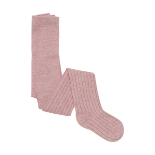 Strumpfhose 2er Set Beige-Lila mit Herz von Minymo