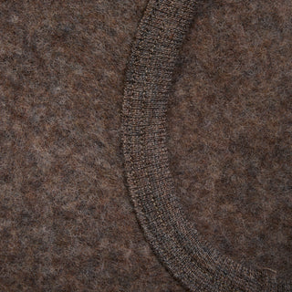 Merino Wollfleece Sturmhaube Balaclava Brown Melange von Huttelihut